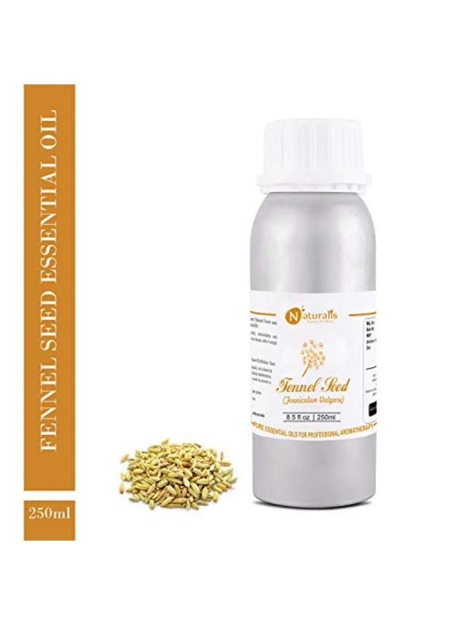 Naturalis - Essence Of Nature Fennel Seed Essential Oil, Natural & Therapeutic Grade For Skin Care, Anti Aging, Hair Growth - 250Ml - Image 1