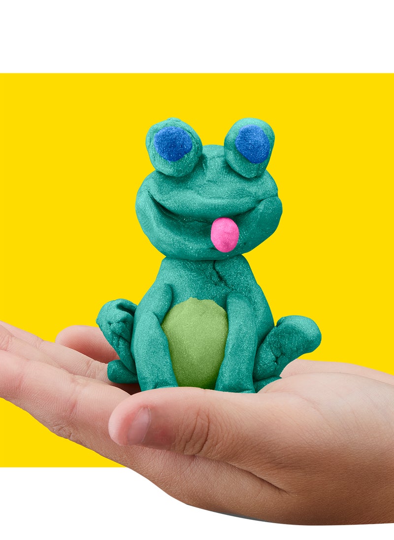 Play-Doh مجموعة الشSparkle – 6 عبوات من مركب النمذجة اللامع مع اللمعان، 2 أوقية، ألوان جوهرية نابضة للإبداع، هدايا حفلات، الفنون والحرف للأطفال من عمر 2 وما فوق. قد يختلف التغليف.  - Image 4