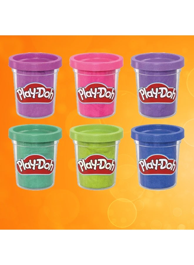 Play-Doh 6 Pack Sparkle Collection, Assorted Metallic Shine Colors, Kids Arts & Crafts Supplies, Imagination Toys for 3 Year Olds & Up - Image 5