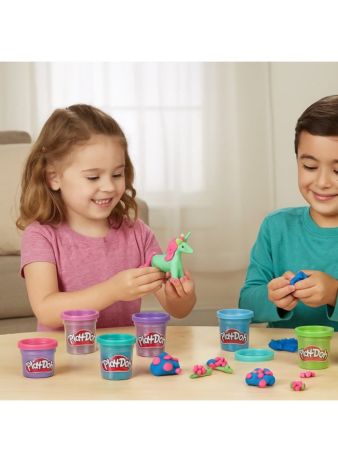Play-Doh 6 Pack Sparkle Collection, Assorted Metallic Shine Colors, Kids Arts & Crafts Supplies, Imagination Toys for 3 Year Olds & Up - Image 2