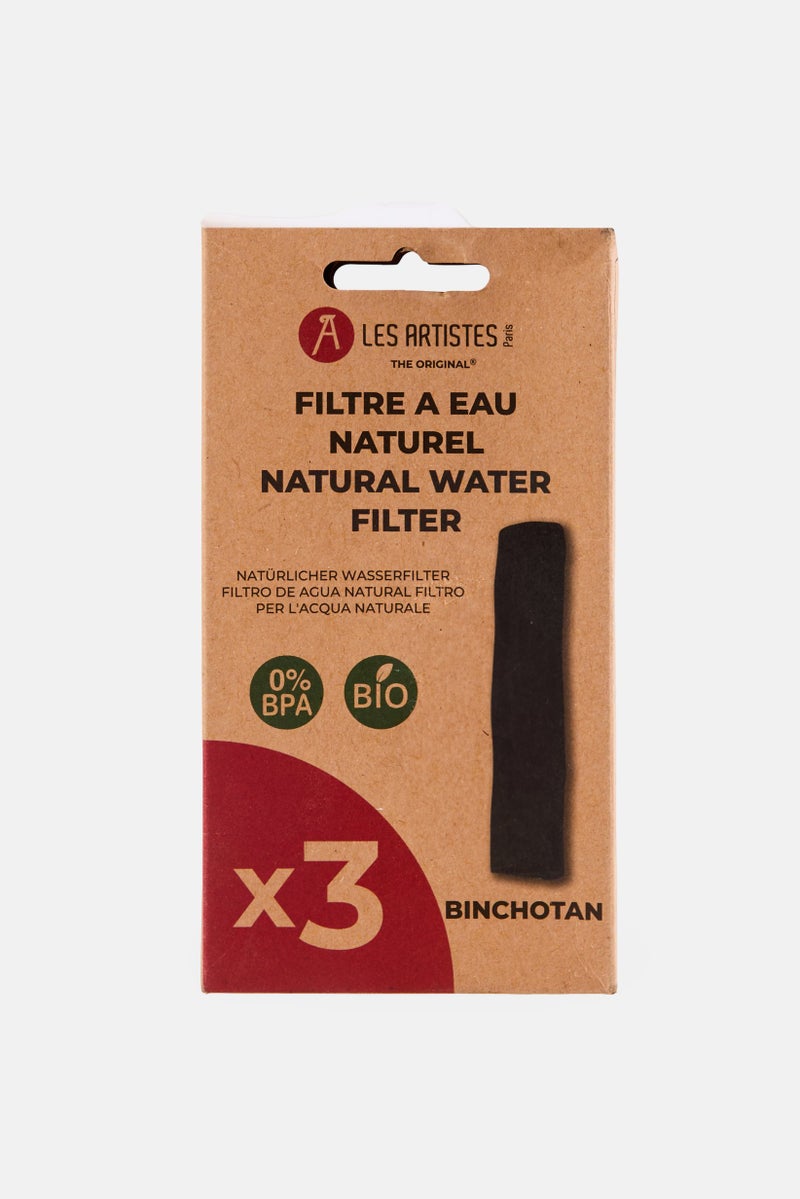 Les Artistes Paris 3Pcs Binchotan Charcoal, Black - Image 1
