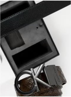 CALVIN KLEIN JEANS PLUS Calvin Klein Original Black Belt Black and Brown  - Image 5