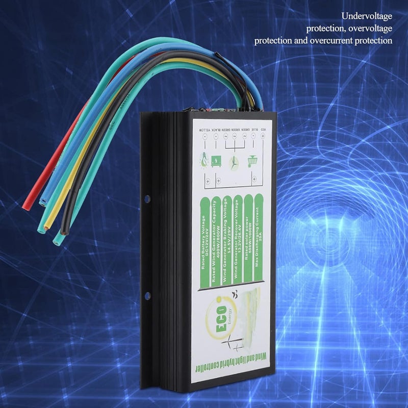 12V/24V Wind and Solar Controller 400W/800W, Wind Controller with MGT Charging Mode, Solar with e Compensation - Image 4