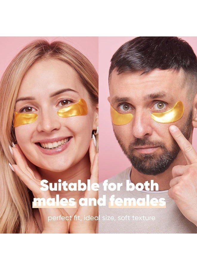 Le Gushe - Under Eye Patches - Gold Under Eye Masks for Dark Circles and Puffiness - With Collagen & Amino Acids - Gifts for Women - Bridesmaid Gifts (20 pairs) - Image 1