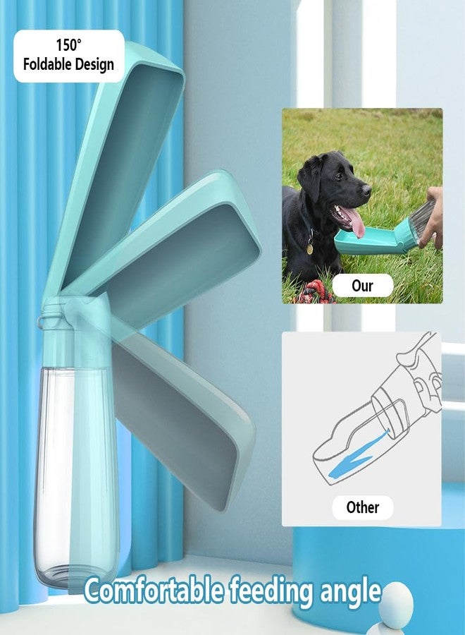 PawSailor Dog Water Bottle Portable for Walking Pet Travel 19 OZ Leak proof Water Bottle Bowl with Drinking Feeder Cat Puppy Water Dispenser for Hiking Camping Blue - Image 3