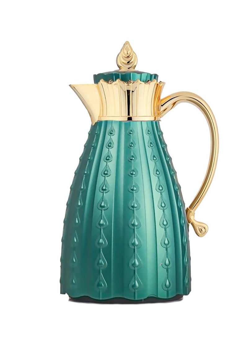 Alsaif - ِAlsaif Coffee And Tea Vacuum Flask Set 2 Pcs Matte Green - Image 1