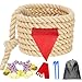 DHXGON 40 Feet Tug of War Rope for Kids and Adults Outdoor Games Summer Outdoors Yard Backyard Camping Lawn for Field Day Family Reunion Birthday Party Team Building Activities Carnival GamesBeige - Image 2