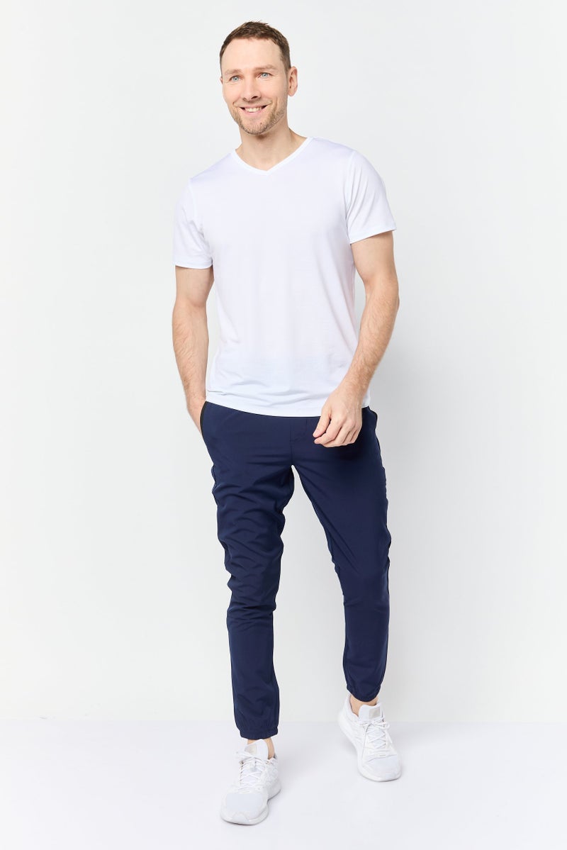 Mister Men Slim Fit Training Track Pants, Navy - Image 4
