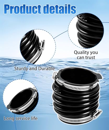 Taruimoo 2Pcs 17881AA020 and 17882AA020 Engine Air Intake Hose Fits for Toyota Sienna 2004 2005 2006 Lexus RX330 2004 2005 2006RX350 2007 33L V6 Engine with Clamps - Image 3