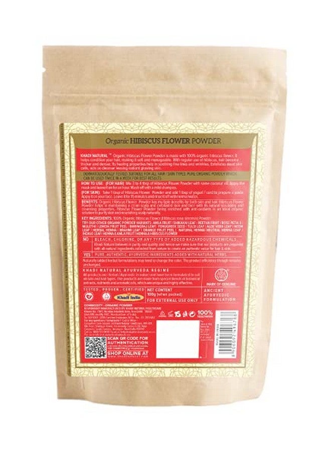Khadi Natural Hibiscus Flower Organic Powder Pack Of 2 (2X100Gm) 200Gm - Image 3