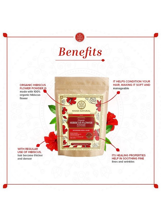 Khadi Natural Hibiscus Flower Organic Powder Pack Of 2 (2X100Gm) 200Gm - Image 5