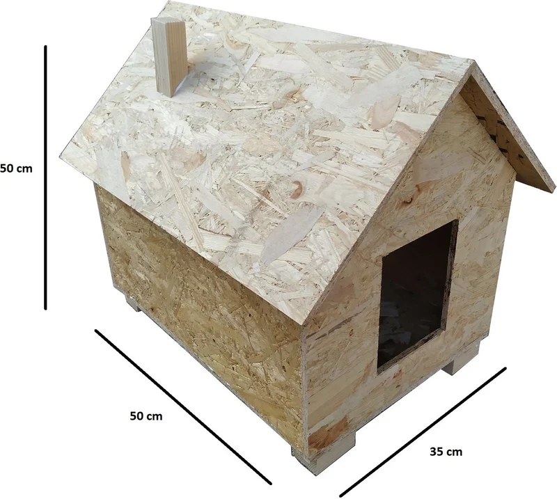 Acousticworld Big Cat House - Cat House Shelter Nest Suitable for Outdoor