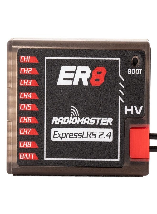Radiomaster ER8 8CH PWM CRSF ExpressLRS Receiver 2.4Ghz 100mw Dual Antenna for Fixed-Wing Aircraft - Image 1