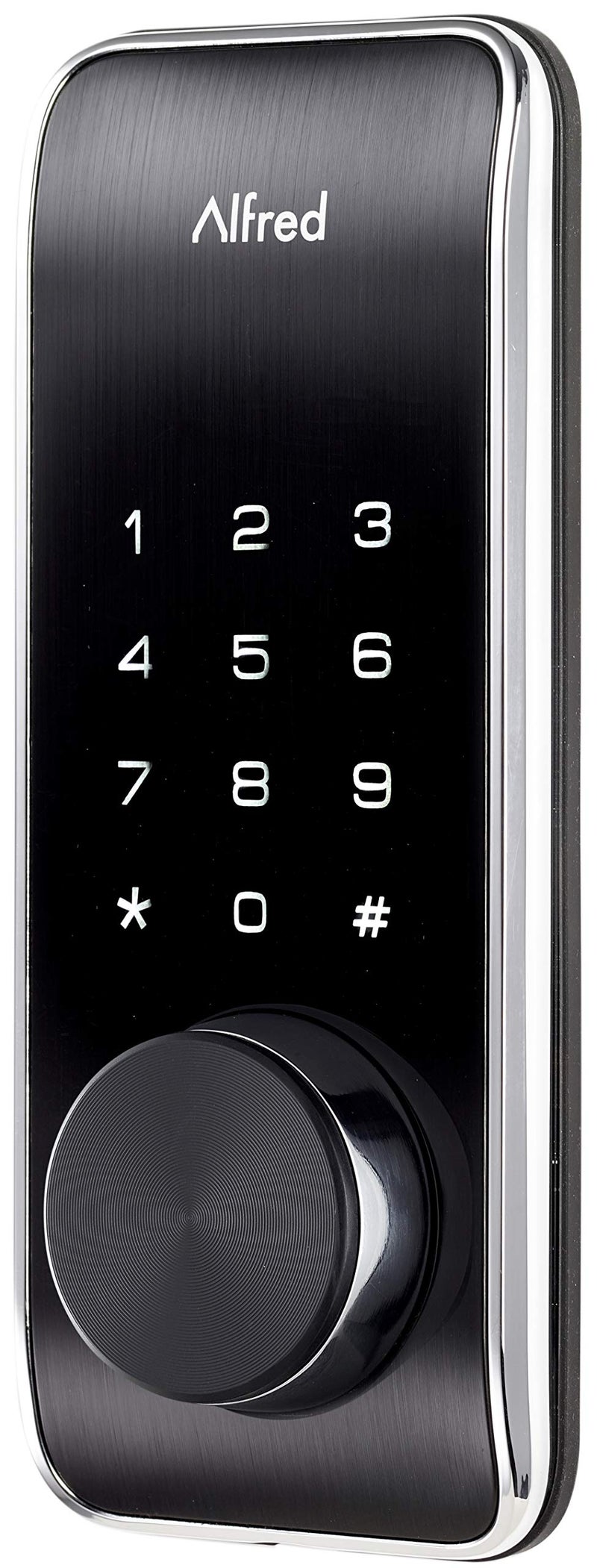 Alfred DB2-B Smart Door Lock Deadbolt Touchscreen Keypad, Pin Code + Key Entry + Bluetooth, Up to 20 Pin Codes (Chrome) - Image 3