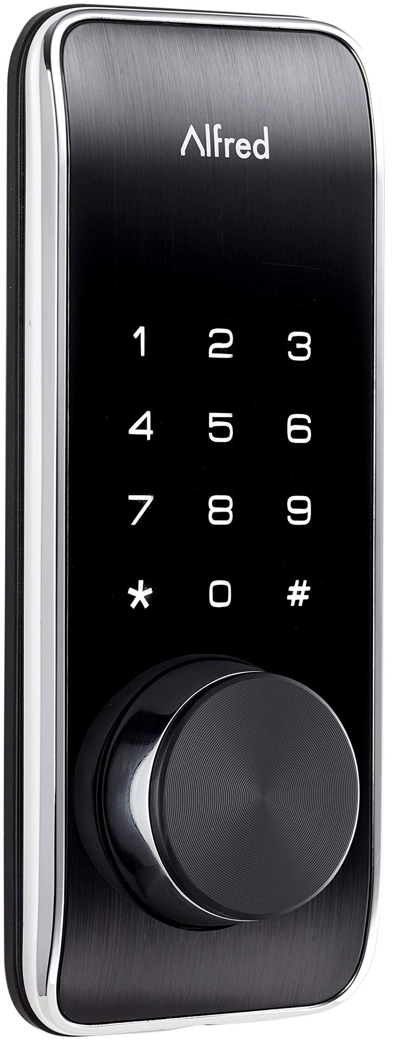 Alfred DB2-B Smart Door Lock Deadbolt Touchscreen Keypad, Pin Code + Key Entry + Bluetooth, Up to 20 Pin Codes (Chrome) - Image 2