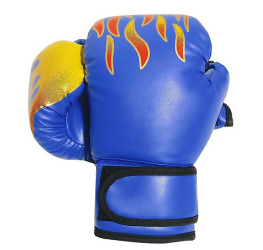 Generic Children Adult Boxing Gloves Sanda Boxing Gloves Training Special Muay Thai Boxing suit Sanda Sandbag Blue 
