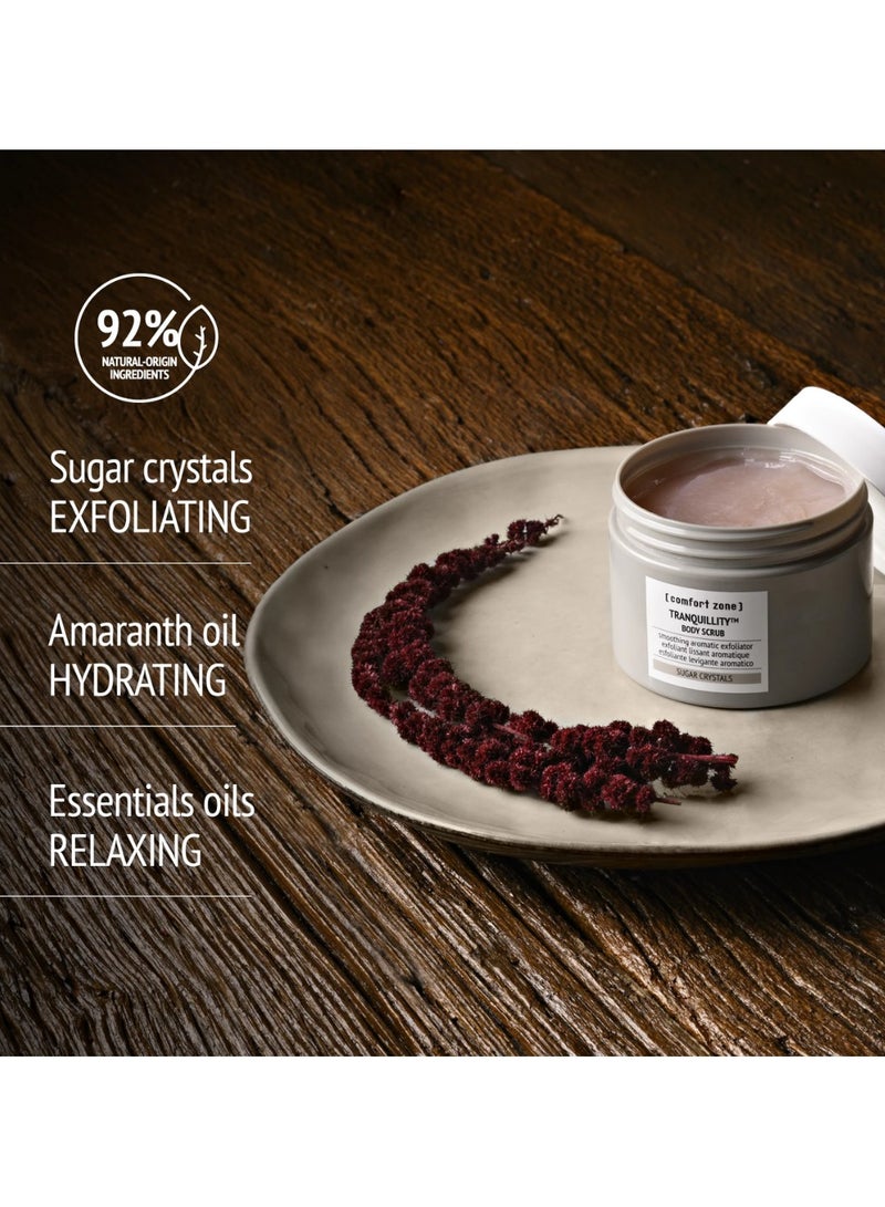 Comfort Zone Tranquillity Smoothing Aromatic Body Scrub 270ml - Image 3
