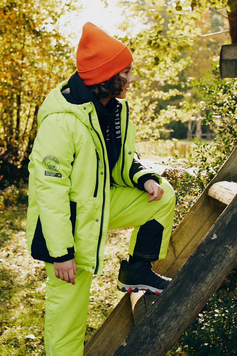 DeFacto Boy Water Repellent Fleece Lined Ski Jacket - Image 1
