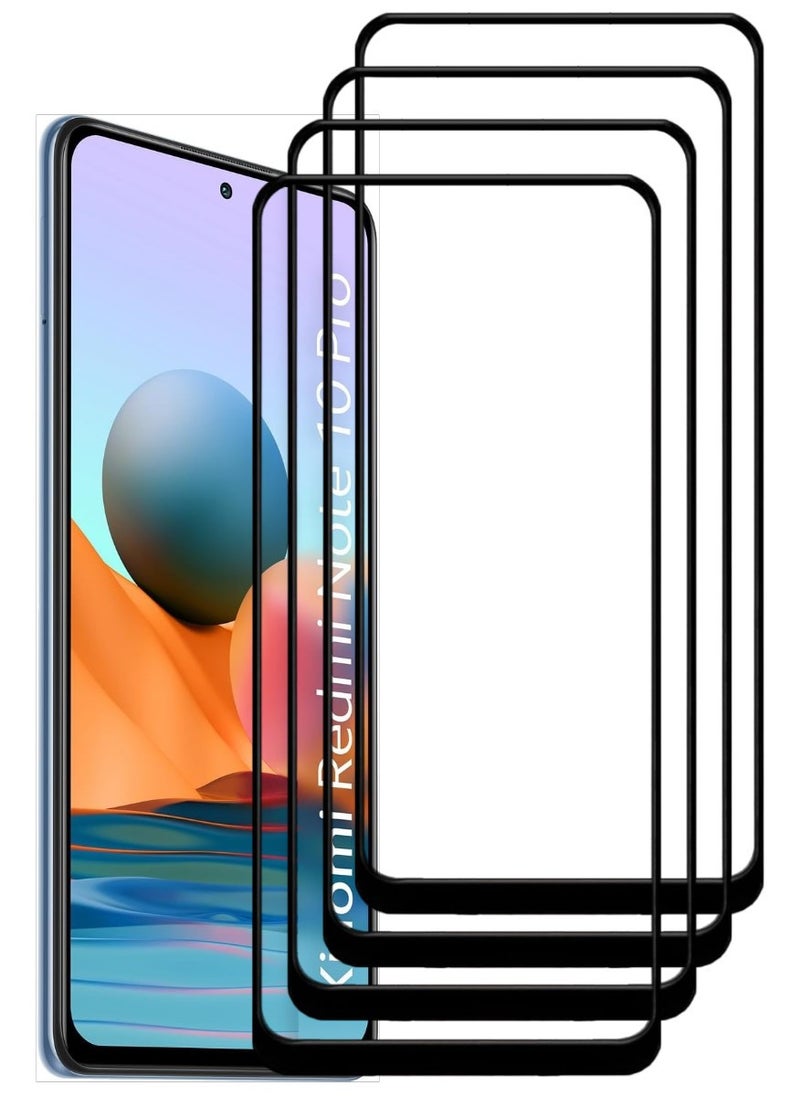 ACLIX 4 Pieces Antistatic ESD Dustproof Premium Quality High Definition Tempered Glass Screen Protector Designed For Xiaomi Redmi Note 10 Pro - Image 1