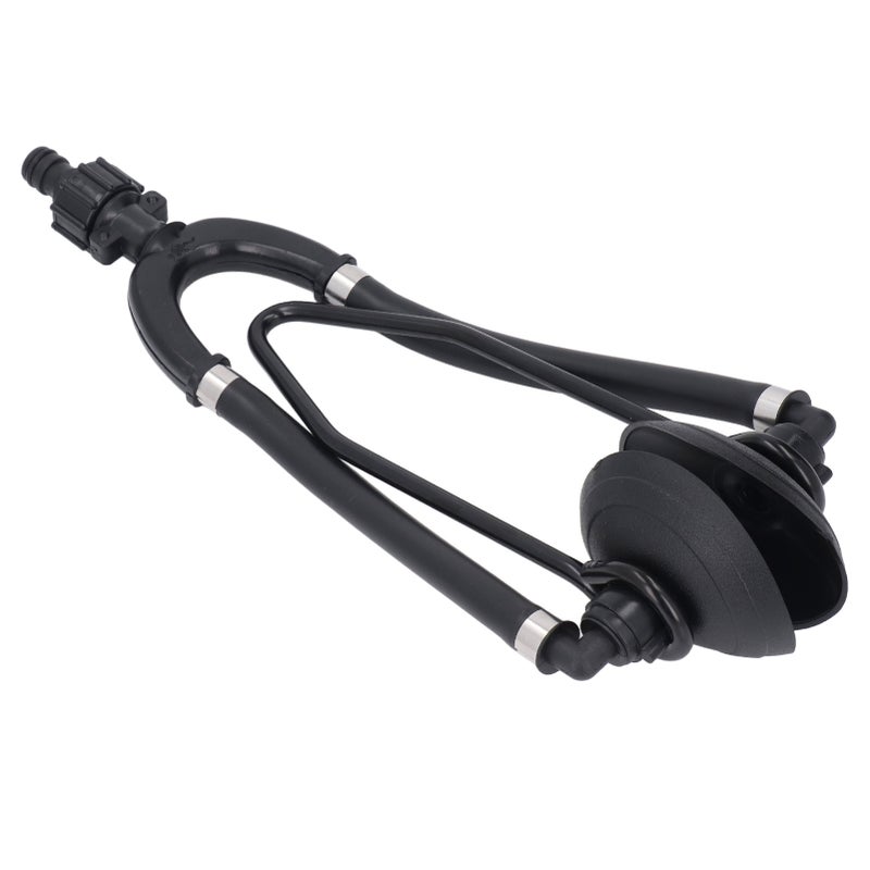 Dual Feed Motor Flusher with Round Suction Cup 5/8 Inch Hose Connector Marine Motor Flusher for Inboard Outboard Engine - Image 2