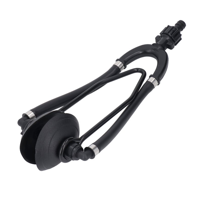 Dual Feed Motor Flusher with Round Suction Cup 5/8 Inch Hose Connector Marine Motor Flusher for Inboard Outboard Engine - Image 3