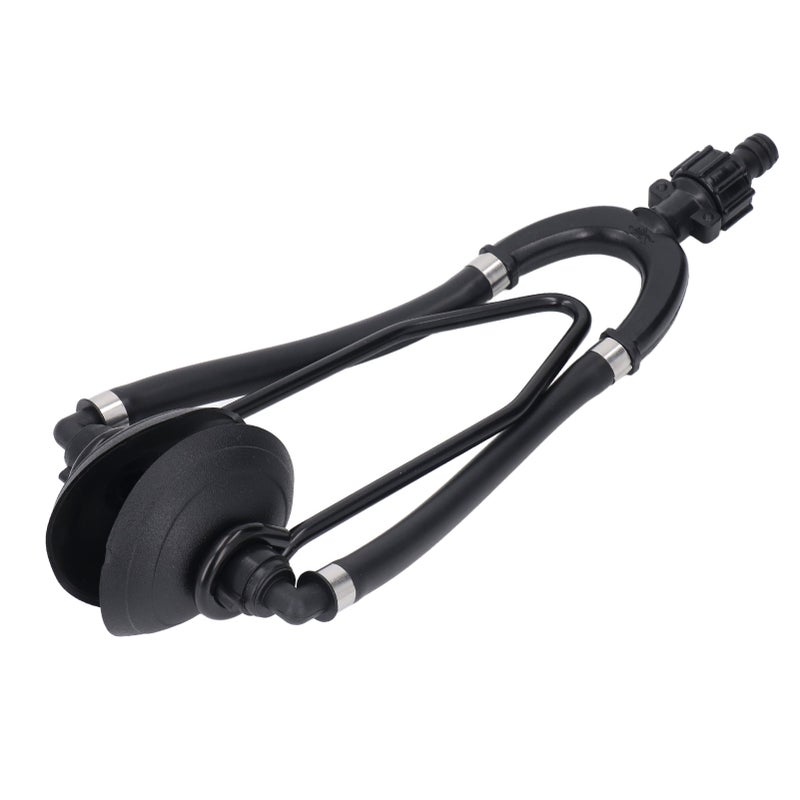 Dual Feed Motor Flusher with Round Suction Cup 5/8 Inch Hose Connector Marine Motor Flusher for Inboard Outboard Engine - Image 5