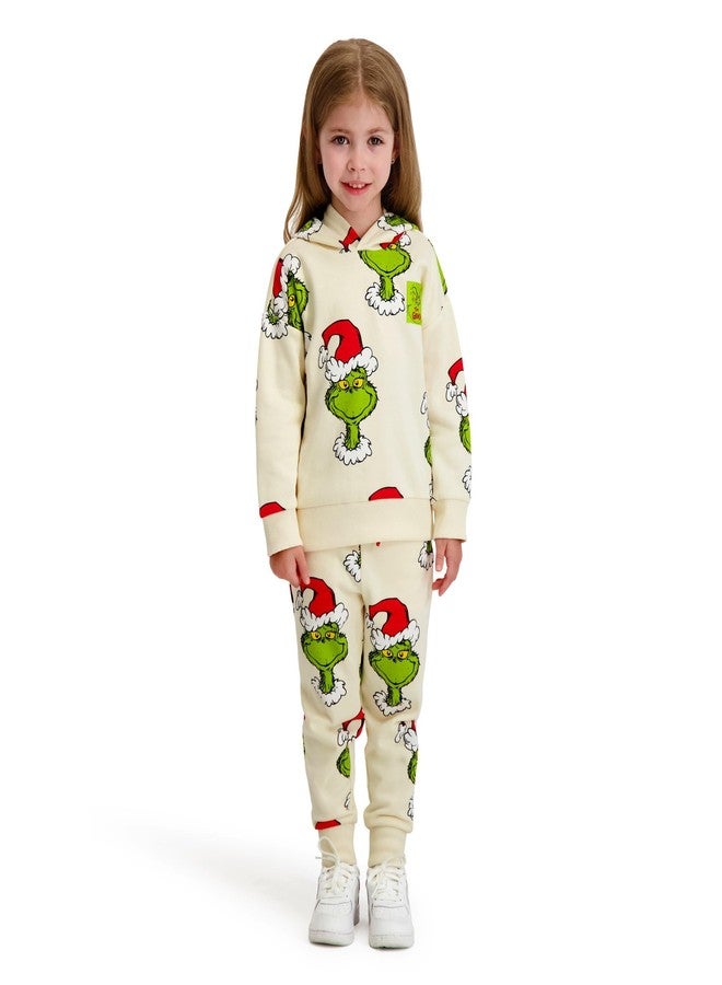 The Grinch Dr. Seuss Toddler Printed Sweatshirt and Jogger Set, Sizes 2T-5T (US, Age, 12 Months, Beige) - Image 1