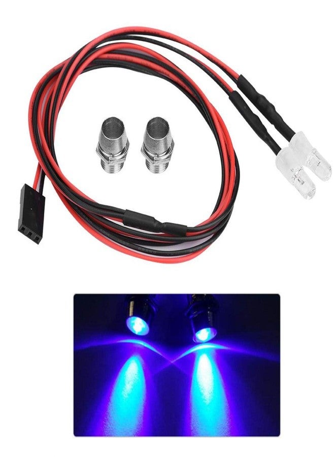 Evonecy RC Headlight, Lighting Performance Cool RC Accessory Easy to Install 2PCS RC Led Light Kit, Car Toys Gift for Kids Children(Light 11 Blue) - Image 1