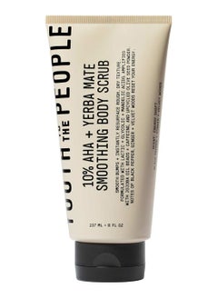 Youth To The People 10% Aha + Yerba Mate Smoothing Energy Body Scrub With Upcycled Olive Seed Powder 