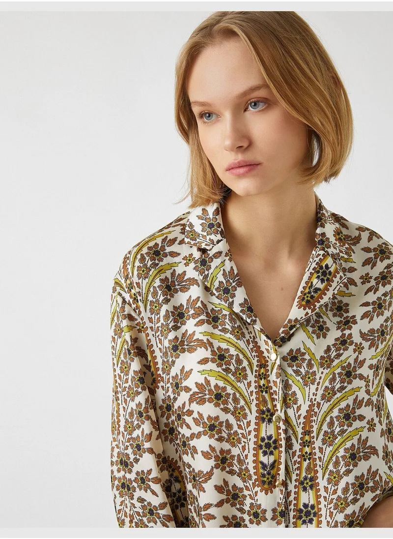 كوتون Patterned Satin Shirt