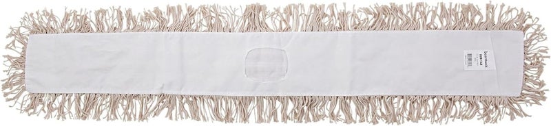 Boardwalk BWK1348 48 in x 5 in Hygrade Cotton Industrial Dust Mop Head  White - Image 1