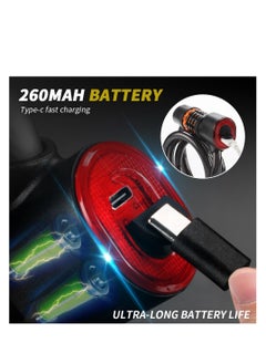 SYOSI Bike Lock Cable Integrated Rear Bike Light, Digital Combination Lock 4 feet with Mounting Bracket for Bicycles Motorcycle Scooters, High Password Security, PVC Material (Black, 1 Pack)  - Image 3