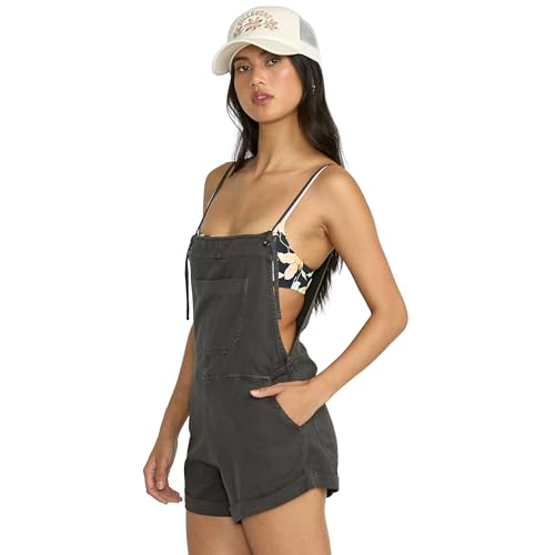 Billabong بيلابونغ overall قصير للنساء وايلد بيرسوت، أسود داكن، صغير - Image 5