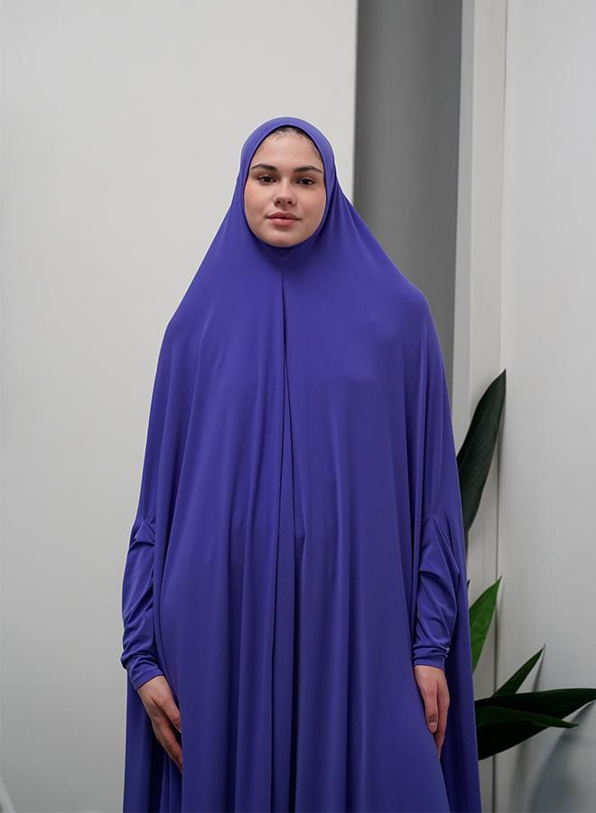 JAMEELA Modest purple Lycra fabric breathable prayer dress - Image 1