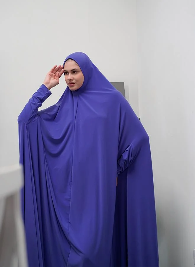 JAMEELA Modest purple Lycra fabric breathable prayer dress