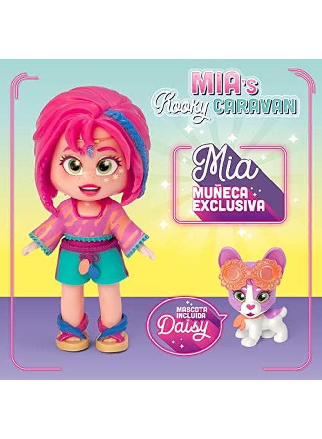 كوكيلوس عربة التخييم المتنقلة كوكي من ميا مع ملحقات ودمية وحيوانات أليفة حصرية. تتضمن حقيبة واحدة لأدوات مطبخ السيارة - Image 4