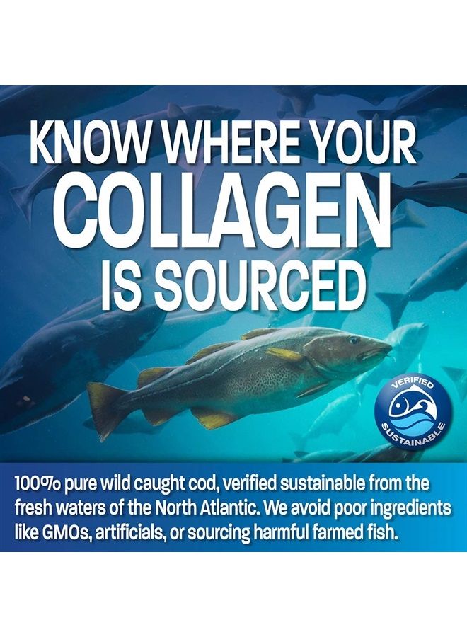 Bronson Marine Collagen Peptides Hydrolyzed Protein Powder 100% Wild Caught Nordic Cod Verified Sustainable Source for Joints Skin Hair Nails & Bones 150g (5.29oz) - Image 5