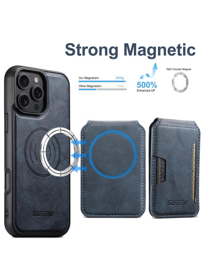 سوتين جراب لهاتف iPhone 12 Pro M3 جراب بطاقة MagSafe مصنوع من جلد البقر - Image 2