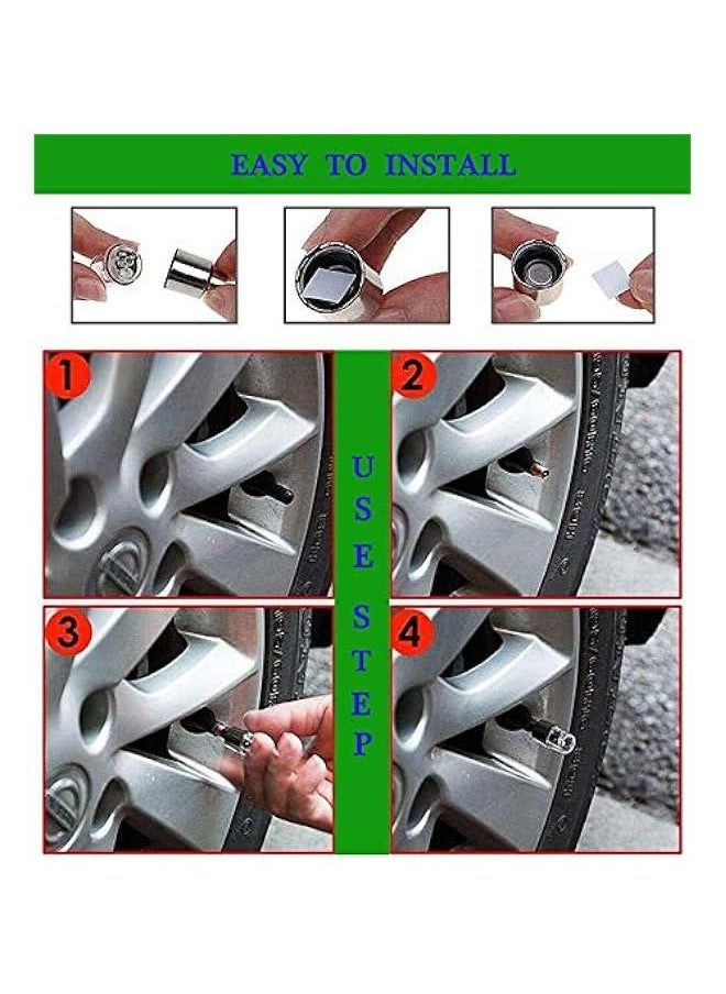 Arabest 4/8 LED Bike Wheel Lights Car Tire Valve Stems Caps Bicycle Motorcycle Waterproof Tyre Spoke Flash Lights Cool Reflector Accessories for Kids Men Women with 10 Extra Batteries  - Image 4