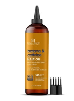 Botanic Hearth Botanic Hearth Batana & Caffeine Hair Oil (6.7 fl oz) | Revitalizing and Strengthening Hair Treatment for Fuller, Healthier-Looking Hair | Paraben Free | Suitable for All Hair Types  - Image 1