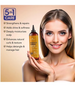 Botanic Hearth Botanic Hearth Batana & Caffeine Hair Oil (6.7 fl oz) | Revitalizing and Strengthening Hair Treatment for Fuller, Healthier-Looking Hair | Paraben Free | Suitable for All Hair Types  - Image 5