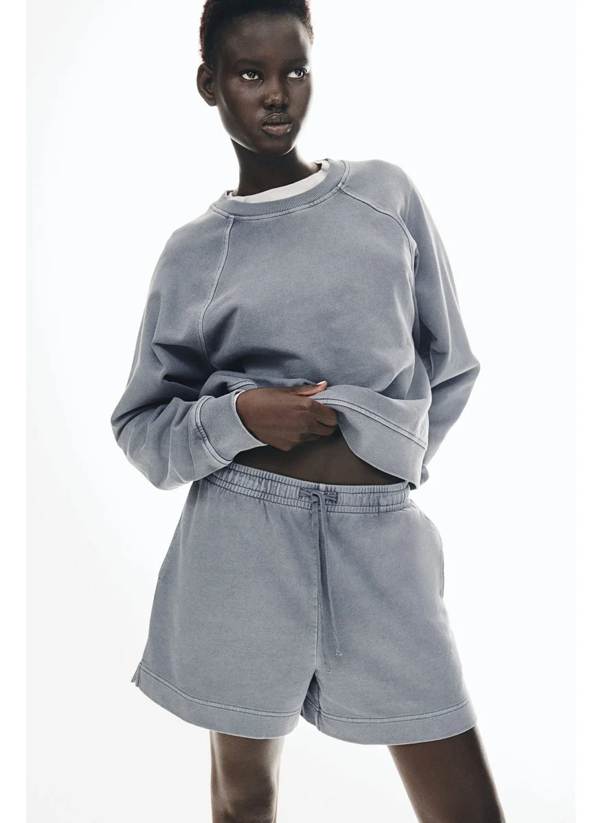 H&M Washed Cotton Sweatshorts