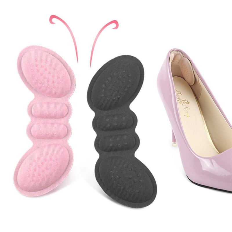 Thin Self Adhesive High Heel Pads Anti Slip Foot Protectors Pink Black Apricot - Image 3