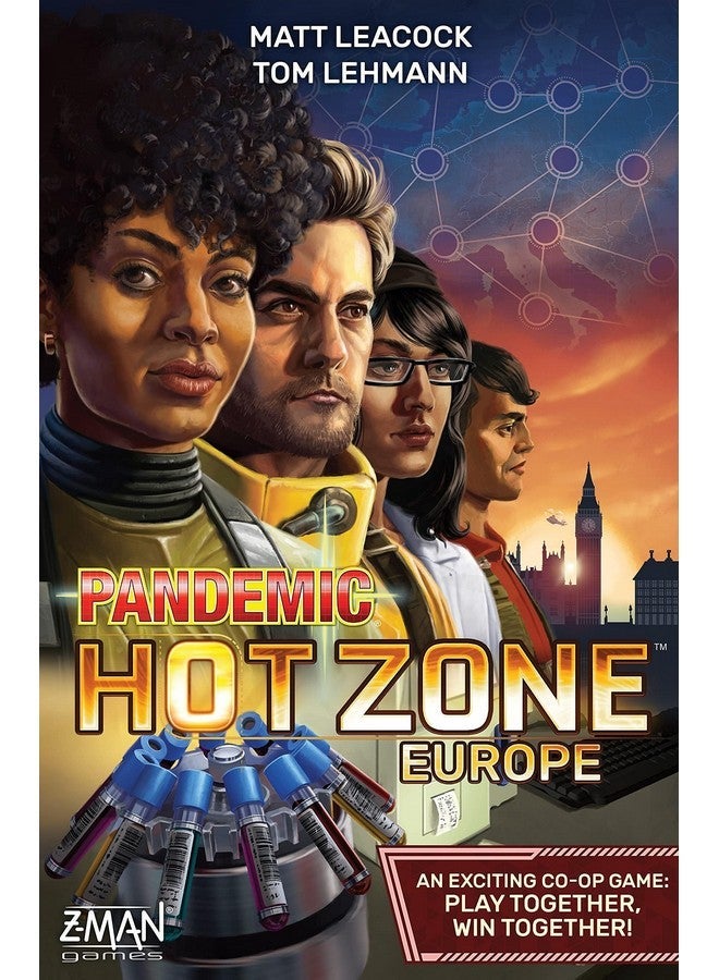 Z-Man Games Pandemic Hot Zone: Europe Board Game - Cooperative Disease-Fighting Adventure, Strategy Game for Kids and Adults, Ages 8+, 2-4 Players, 30 Minute Playtime, Made by - Image 5