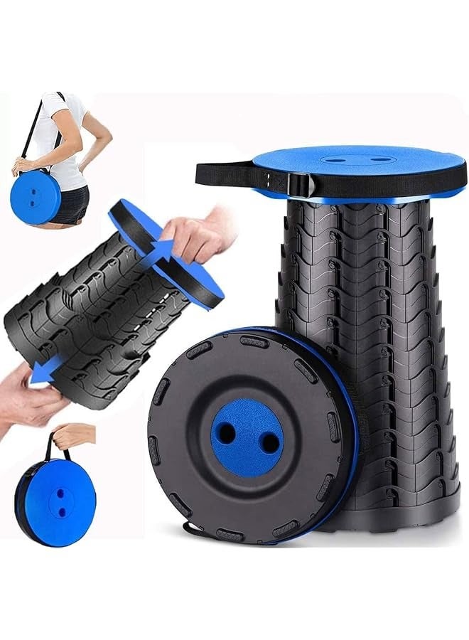 PROMASS Upgraded Portable Retractable Folding Stool, Collapsible Telescoping Foldable Camping Stool for Adults for Outdoor Fishing Hiking Gardening Travel BBQ  - Image 1