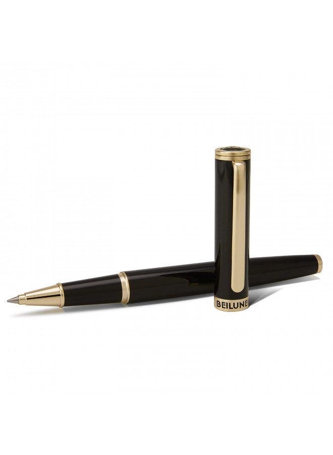 BEILUNER Luxury Rollerball Pen,24K Gold Trim,Noble and Elegant Designs,Schneider Ink Refill, Best Roller Ball Pen Gift Set for Men & Women, Professional, Executive Office, Nice Pens - Image 2