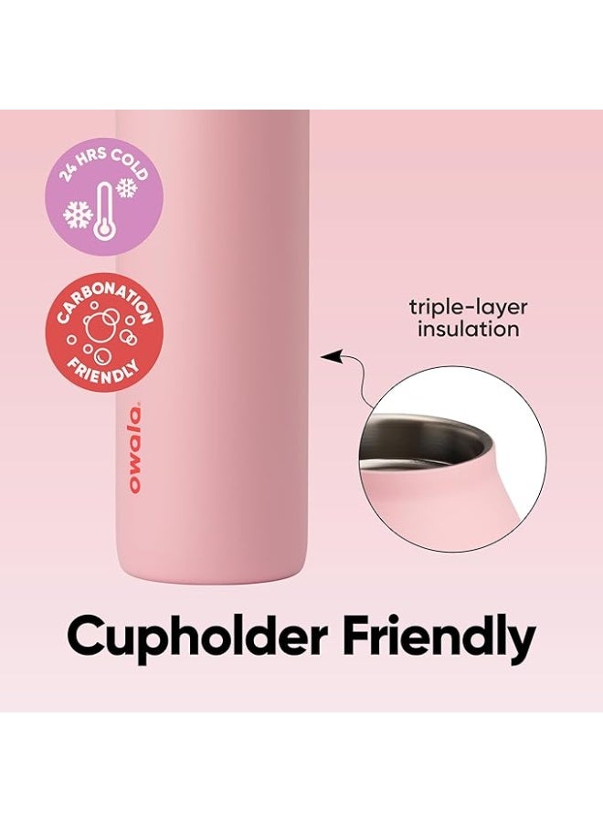 أوالا فري Sip تويست قارورة ماء معزولة فولاذ مقاوم للصدأ مقاومة للتسرب لون أزرق سعة 24 أونصة - Image 3