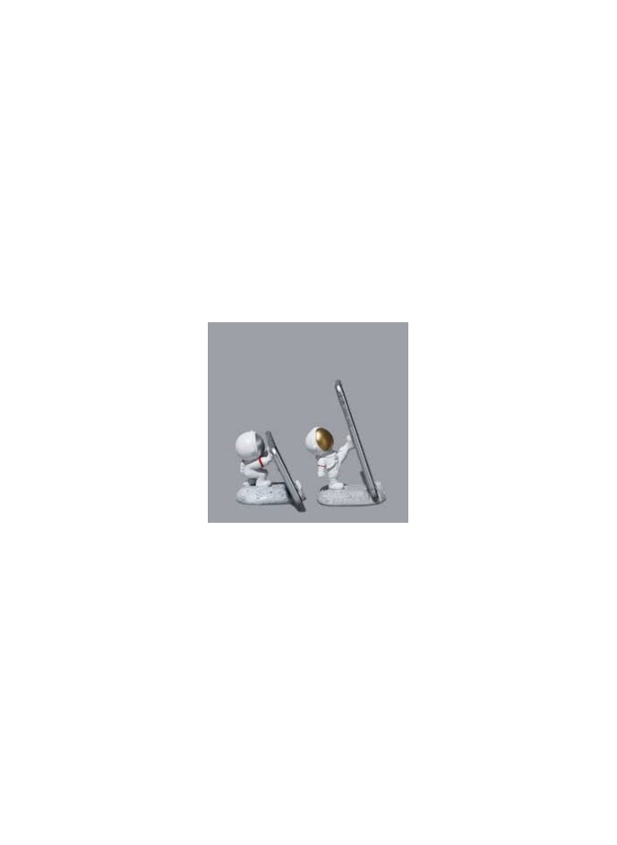 Generic - حامل هاتف، حامل هاتف محمول رائد فضاء مبتكر، حامل للهاتف الخلوي، حامل هاتف ذكي لطيف ومضحك للمكتب والمكتب والمنزل (تصميم متنوع) - Image 1