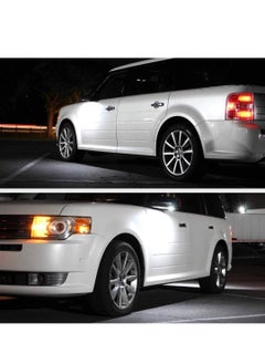 Vierex Led Side Under Mirror Puddle Light for Ford F-150 Expedition Explorer Edge Flex Fusion Taurus X Lincoln Mercury Mirror Signal Lamp Indicator Waterproof Bright Replacement Accessories 2 pcs White  - Image 5