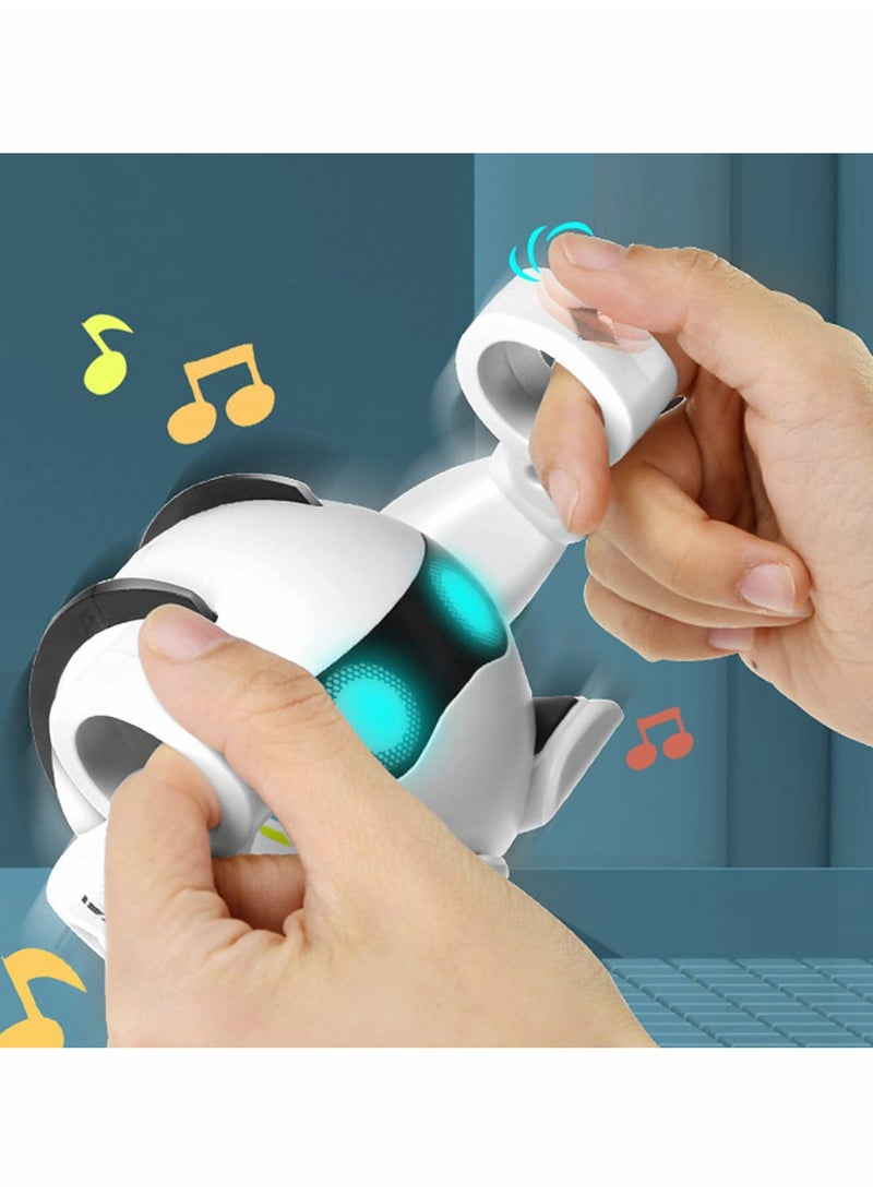 Rolling Music Robot, Touch Sensing Smart Early Learning Children's Toy Portable, Interactive Rolling Walking Singing and Dancing, Gift for 3-8 Years Old
